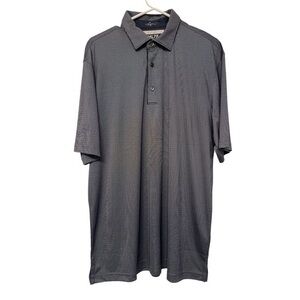 Greg Norman Navy Blue Golf Polo M75 Collection Play Dry Size Large EUC #7489